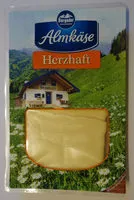 Mängden socker i Almkäse Herzhaft