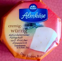 Mängden socker i Almkäse cremig-würzig