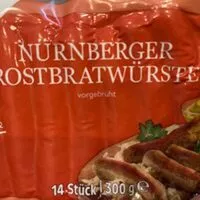 Mängden socker i Nürnberger Rostbratwürste