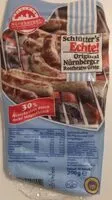 Mängden socker i Original Nürnberger Rostbratwürste