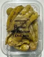 Mängden socker i Peperoni mit Kräutern und Knoblauch
