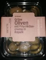 Mängden socker i Grüne Oliven mit Frischkäsecreme in Rapsöl