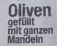 Mängden socker i Oliven mit ganzen Mandeln