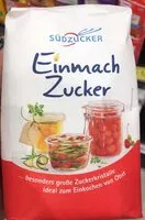 Mängden socker i Einmachzucker