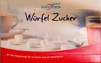 Mängden socker i Zucker Würfel Zucker