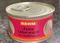 Mängden socker i Feine Leberwurst mit Kalbfleisch