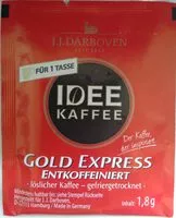 Mängden socker i Idee Kaffee Gold Express entkoffeiniert