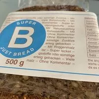 Mängden socker i Super B Roggenbrot