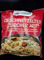 Mängden socker i Geschnetzeltes "Züricher Art"
