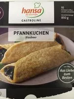 Mängden socker i Pfannkuchen Blaubeer