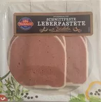 Mängden socker i Schnittfeste Leberpastete