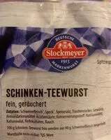 Mängden socker i Schinken-Teewurst
