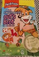 Mängden socker i Mini Fleischwurst aufs Brot
