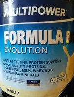Mängden socker i Formula 80 Evolution Vanilla