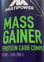 Mängden socker i Multipower massa gainer