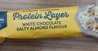Mängden socker i Protein layer white chocolate salty almond Flavour