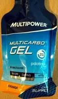 Mängden socker i Multicarbo Gel Isomaltose Orange
