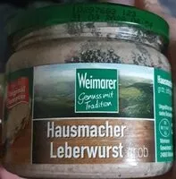 Mängden socker i Hausmacher Leberwurst Grob
