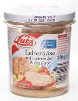 Mängden socker i Leberkäse mit würziger Pizzanote