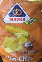 Mängden socker i Mais-chips bio