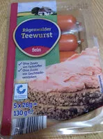 Mängden socker i Rügenwalder Teewurst