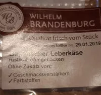 Mängden socker i bayerischer Leberkäse