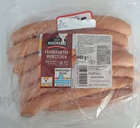 Mängden socker i Frankfurter Wüstchen
