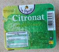 Mängden socker i Citronat mediterraneo gewürfelt