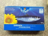 Mängden socker i Sardienen in Sonnenblumenöl