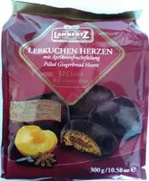 Mängden socker i Lebkuchen Herzen mit Aprikosenfruchtfüllung