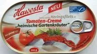 Mängden socker i Heringsfilets in Tomaten-Creme "heimische Gartenkräuter"