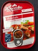 Mängden socker i Muscheln in Tomaten-Sauce