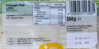 Mängden socker i Formaggio Tilsit a fette