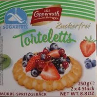 Mängden socker i Tortelettes Zuckerfrei