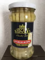 Mängden socker i Spargelköpfe, Weiss, Geschält