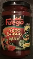 Mängden socker i Taco Sauce Mild