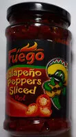 Mängden socker i Fuego Jalapeno Peppers Sliced Rot
