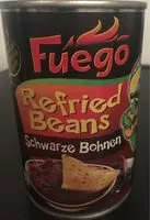 Mängden socker i Refried beans Schwarze Bohnen
