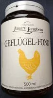 Mängden socker i FEINE KÜCHE Jürgen langbein GEFLÜGEL-FOND 500 ml