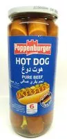 Mängden socker i Poppenburger Hot Dog Pure Beef