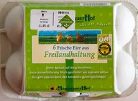 Mängden socker i 6 Frische Eier aus Freilandhaltung