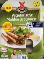 Mängden socker i Vegetarische Mühlen Bratwurst