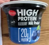 Mängden socker i High protein milk product blueberry