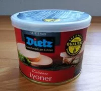 Mängden socker i Lyoner