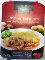 Mängden socker i Schlemmerland Rahmgeschnetzeltes vom Schwein mit K...