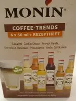 Mängden socker i Monin, Bourges Monin Sirup Mini Coffee Set 6 x 5 CL