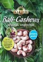 Mängden socker i Bali-Cashews - original, ungeschält