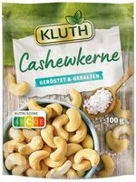 Mängden socker i Cashewkerne geröstet und gesalzen