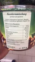 Mängden socker i Nuss-Mix geröstet und gesalzen