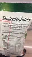 Mängden socker i Studentenfutter